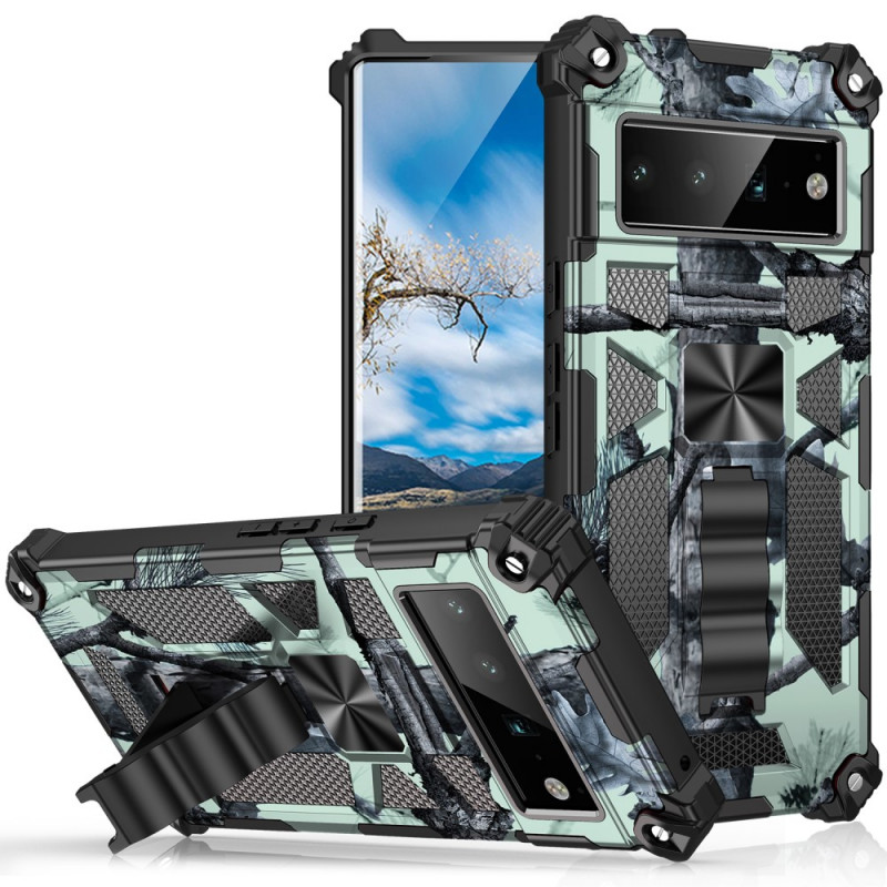 Google Pixel 6 Pro Camouflage Cover Afneembare Stand