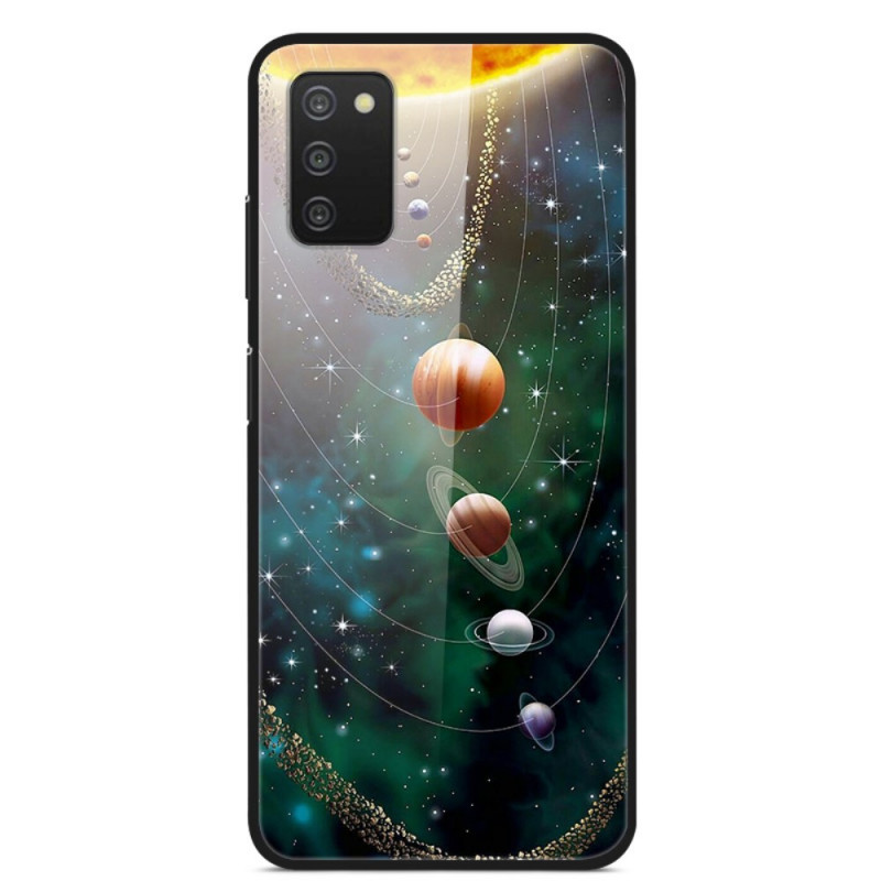 Samsung Galaxy A03s getemperd glas case Zonnestelsel planeet
