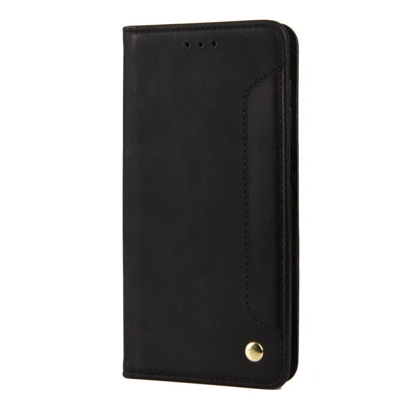 Flip cover Samsung Galaxy A12 / M12 Leder Effect Zakelijk Bicolour