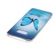 Samsung Galaxy S8 Vlinder Hoesje Blauw Fluoriserend
