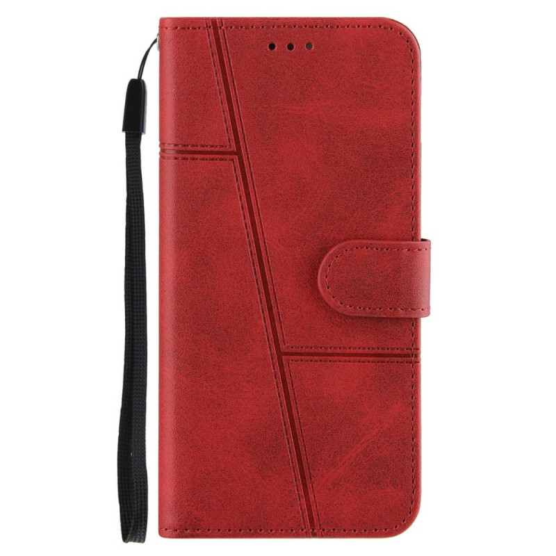 Xiaomi Redmi 10 Geometrische lederen riem case