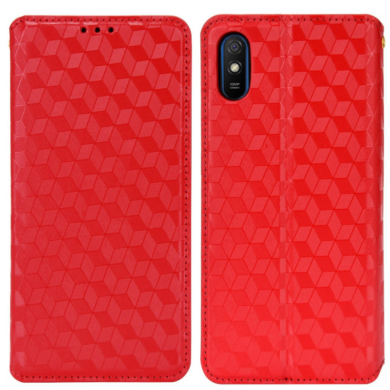 Flip Cover Xiaomi Redmi 9A Leder Effect Diamant