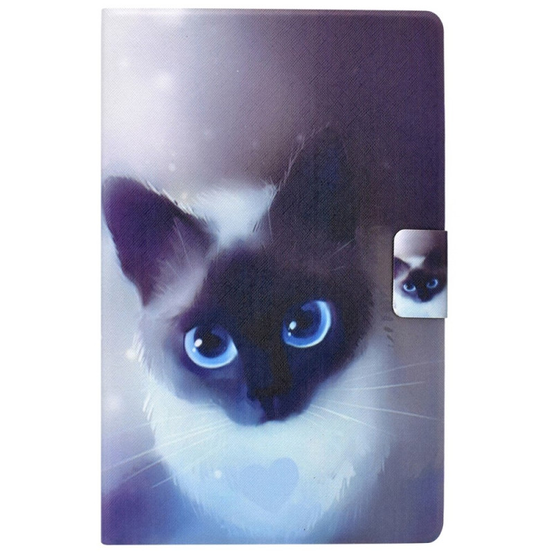 Hoesje Samsung Galaxy Tab A8 (2021) Kat blauwe ogen