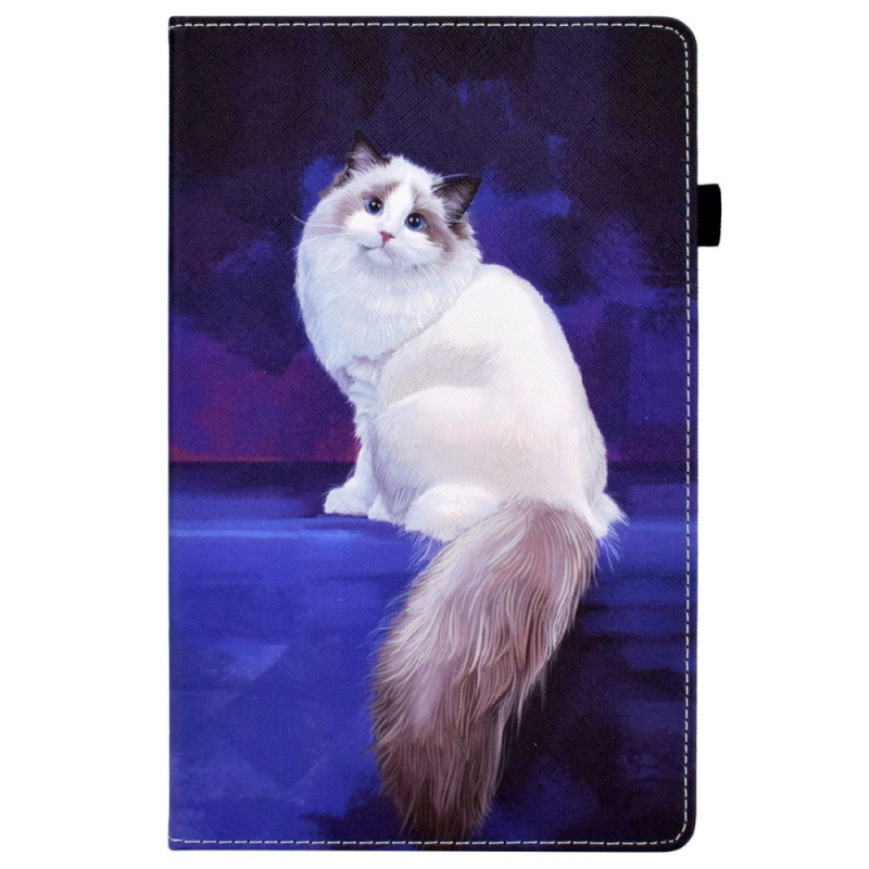 Samsung Galaxy Tab A8 hoesje (2021) Cat Wit