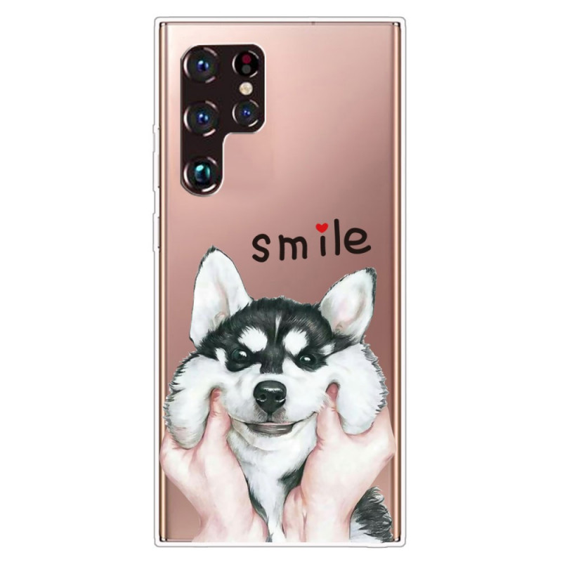 Samsung Galaxy S22 Ultra 5G Glimlach Hond Hoesje