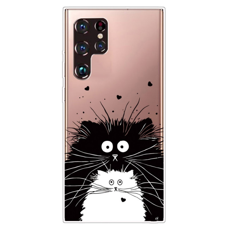 Samsung Galaxy S22 Ultra 5G Hoesje Kijk naar de katten
