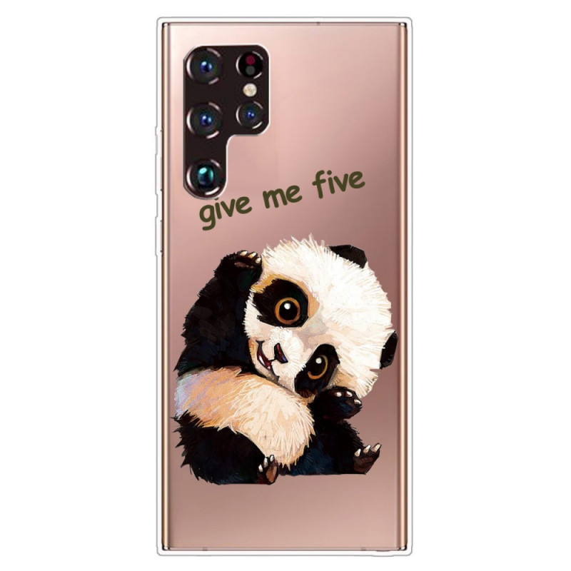Samsung Galaxy S22 Ultra 5G Panda Hoesje Geef Me Vijf