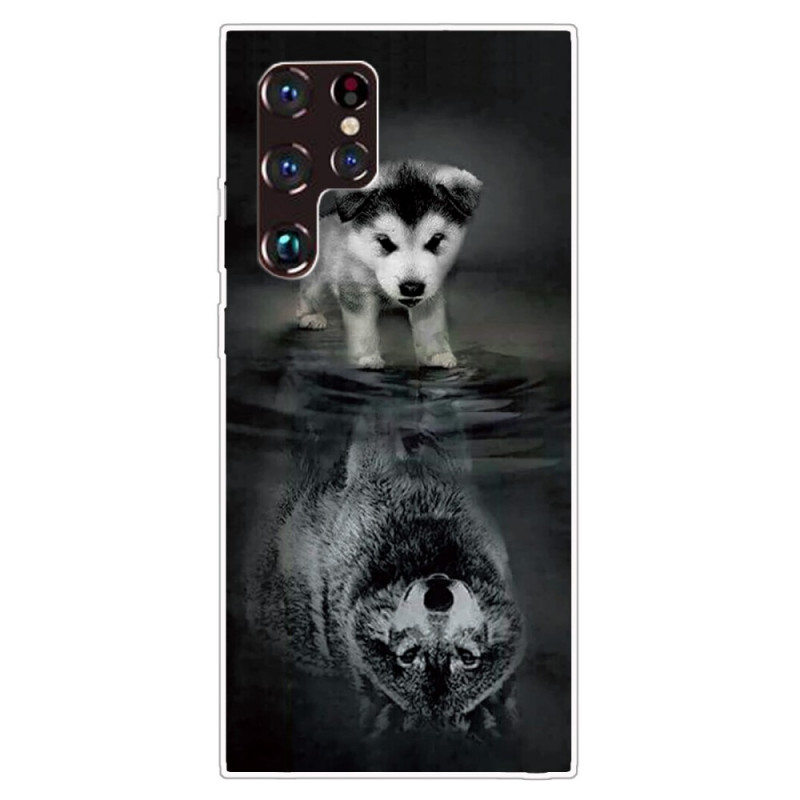 Samsung Galaxy S22 Ultra 5G Puppy Droom Hoesje