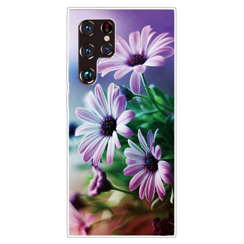 Samsung Galaxy S22 Ultra 5G Hoesje Realistische Bloemen
