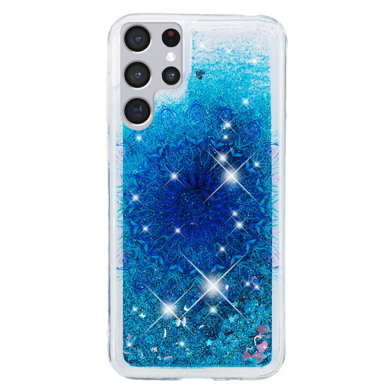 Samsung Galaxy S22 Ultra 5G Mandala Glitter Hoesje