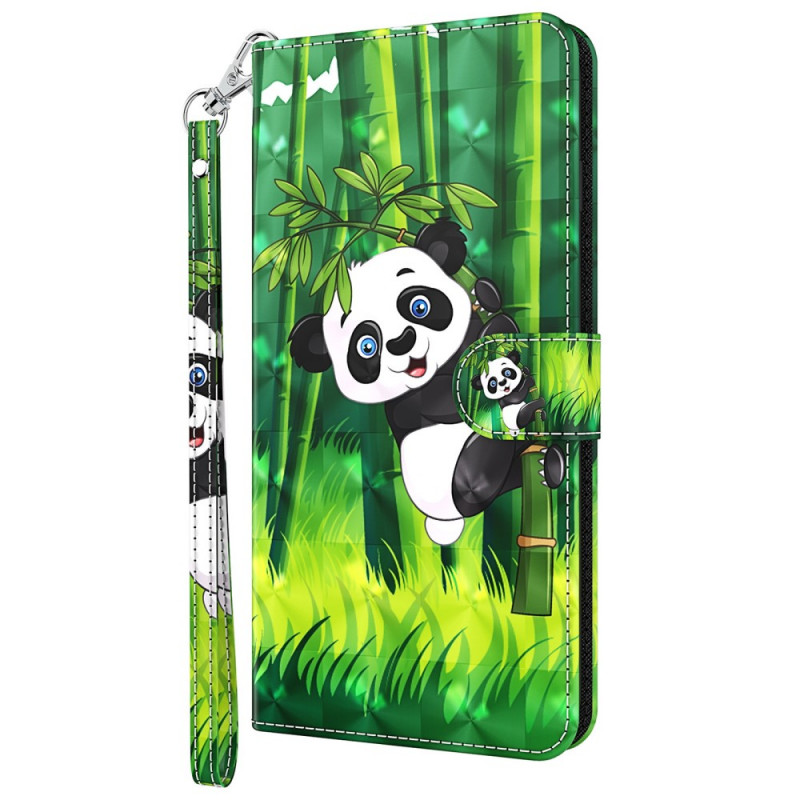 Moto G51 5G Panda en Bamboe Hoesje