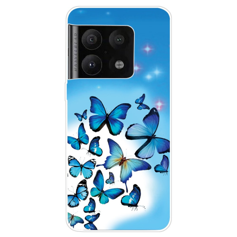 OnePlus 10 Pro 5G Blauwe Vlinderhoes