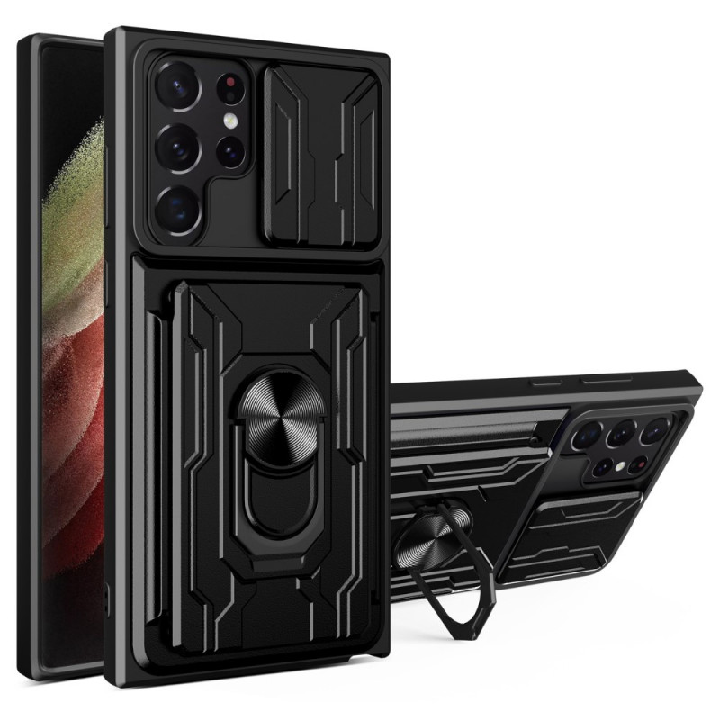 Samsung Galaxy S22 Ultra 5G Multi-Functionele Hoesje en Lensbeschermer