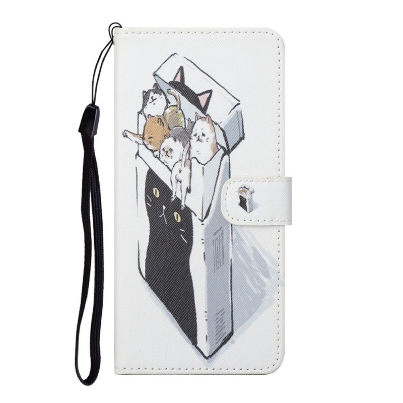 Samsung Galaxy S22 Plus 5G Hoesje Lanyard Cats Levering