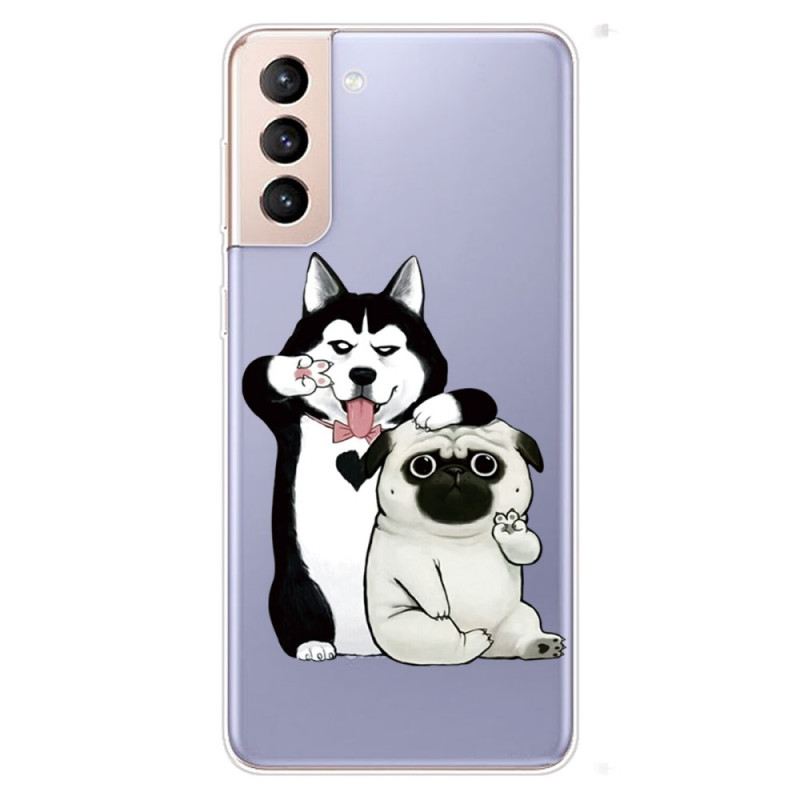Samsung Galaxy S22 Plus 5G Hoesje Grappige Honden