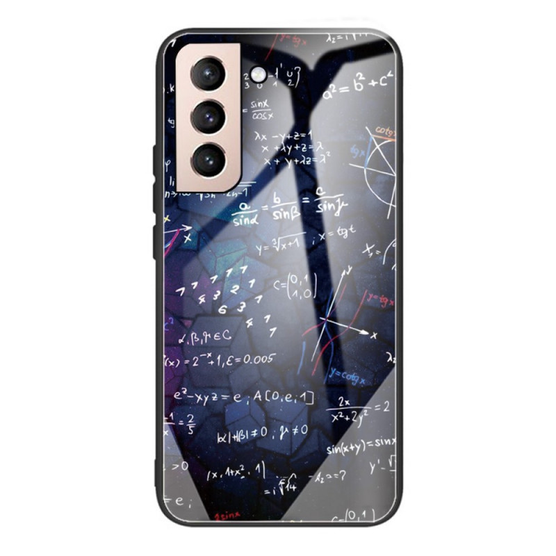 Samsung Galaxy S22 Plus 5G gehard glas case wiskunde