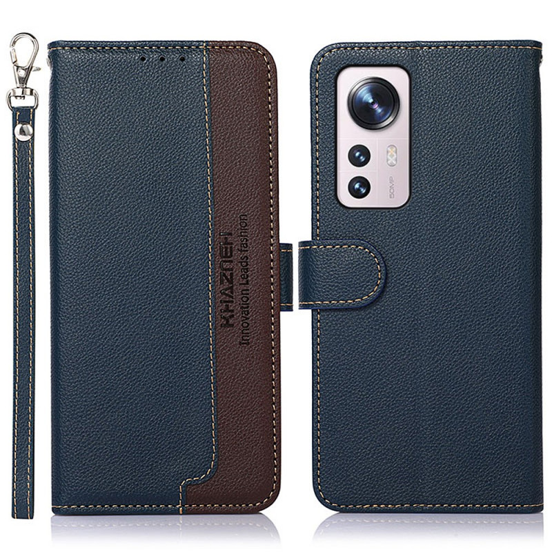 Hoesje Xiaomi 12 / 12X / 12S stijl Litchi RFID KHAZNEH