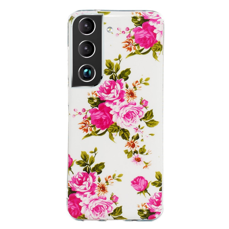Samsung Galaxy S22 5G hoesje Liberty Bloemen Fluorescerende