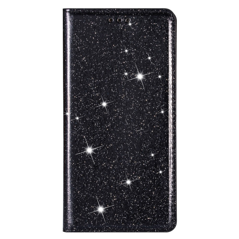 Flip Cover Samsung Galaxy S22 5G stijl Glitter