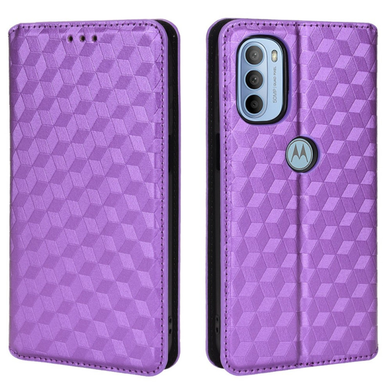 Flip Cover Moto G41 / G31 Leder Effect Diamant