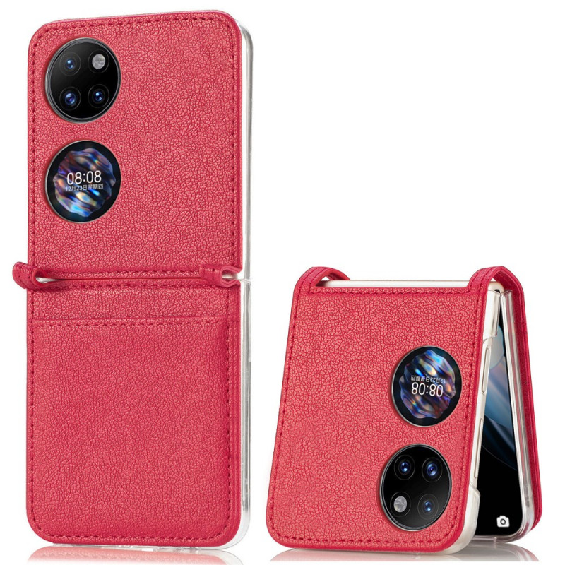 Huawei P50 Pocket Lederen Kaart Etui