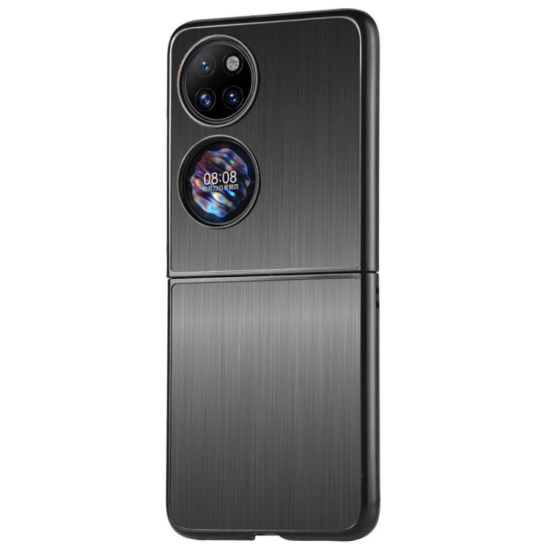 Huawei P50 Pocket geborsteld metaal effect case