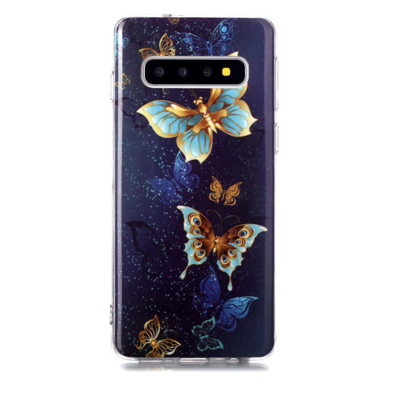 Samsung Galaxy S10 Vlinders Fluoriserend Hoesje