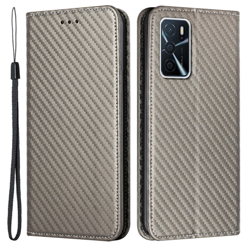 Flip Cover Oppo A16 / A16s Carbon Fiber Koord