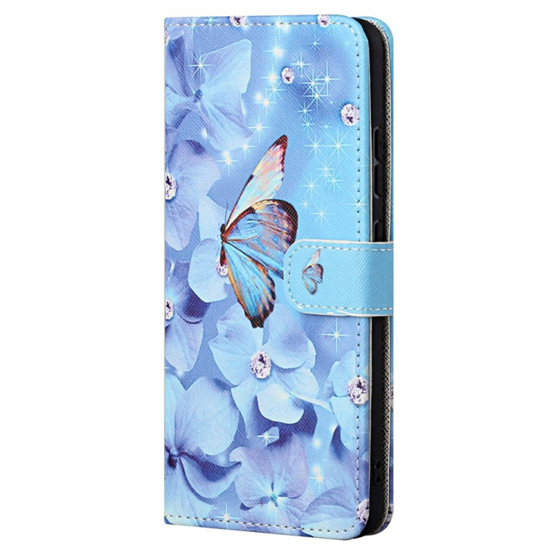 Hoesje Xiaomi Redmi Note 12 Pro 4G/Note 11 Pro/11 Pro 5G Diamond vlinders Strap