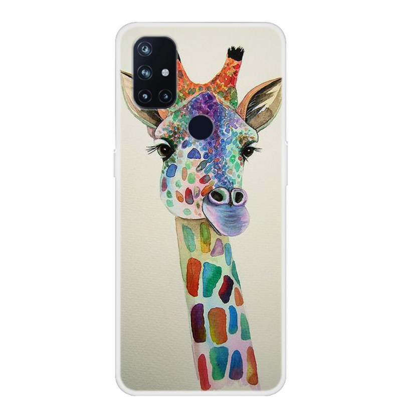 OnePlus North N10 Giraffe Kleurrijke Case