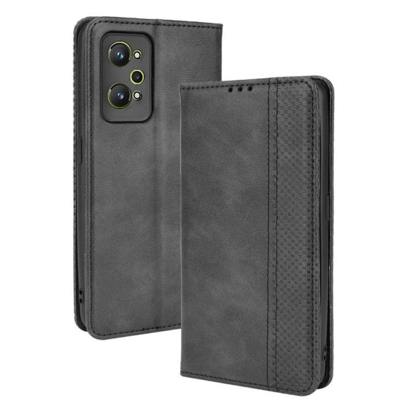 Flip Cover Realme GT Neo 3T / Neo 2 Lederen Effect Vintage Styling