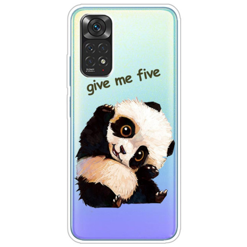 Xiaomi Redmi Note 11 / 11s Transparante Panda Case Geef Me Vijf