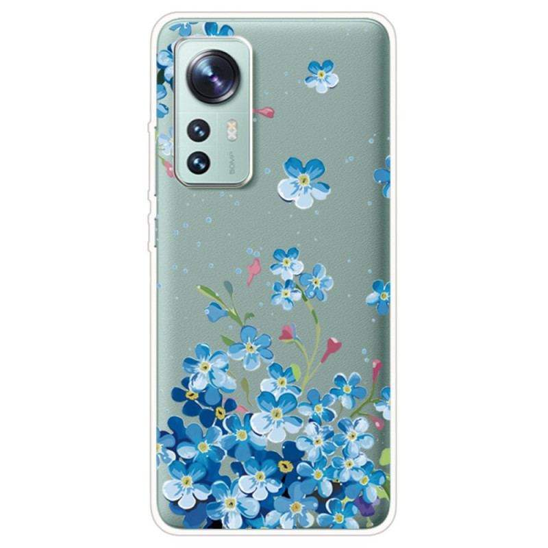 Xiaomi 12 / 12X / 12S Blauw Bloemen Hoesje