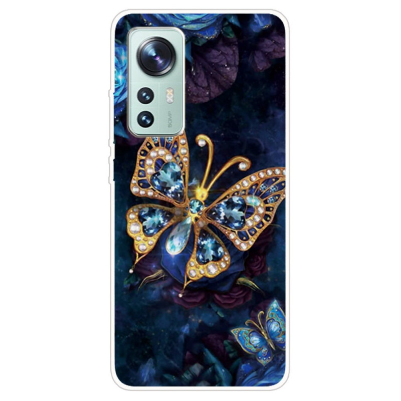 Coque  Xiaomi 12 / 12X  Silicone Papillon Enchanté