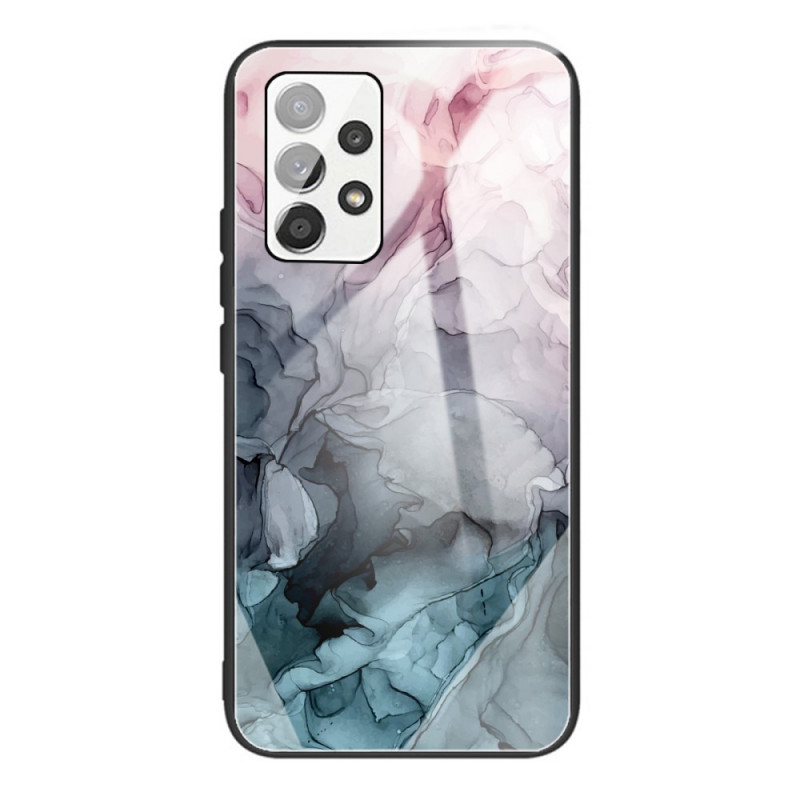 Samsung Galaxy A53 5G marmeren getemperd glas case