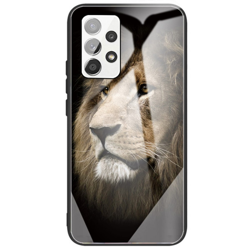Samsung Galaxy A53 5G Hard Cover Lionhead Glass Case