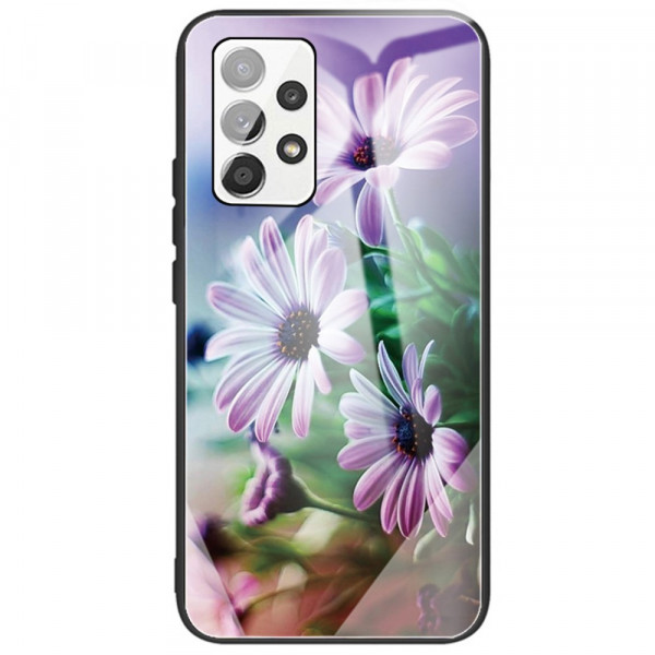 Samsung Galaxy A53 5G Gehard Glazen Hoesje Bloemen