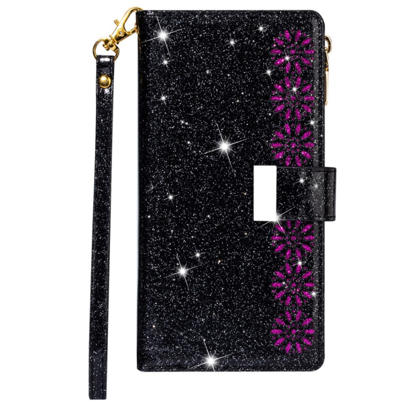 Samsung Galaxy A53 5G Glitter Portemonnee Zip Case