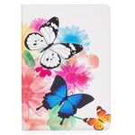 iPad Pro 10.5 inch Vlinder en Bloem Beschilderde Hoes