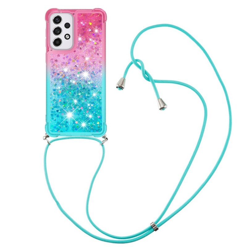 Samsung Galaxy A33 5G Silicone Glitter String Hoesje