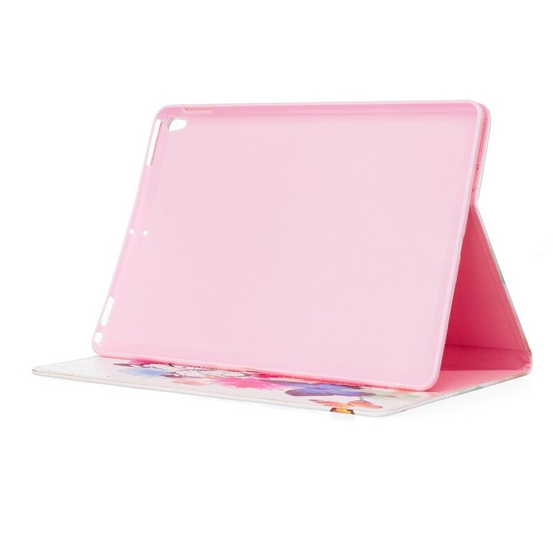iPad Pro 10.5 inch Vlinder en Bloem Beschilderde Hoes