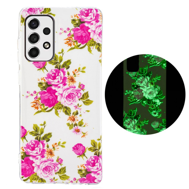 Samsung Galaxy A33 5G hoesje Liberty Bloemen Fluorescerende