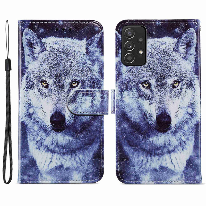 Samsung Galaxy A33 5G Super Wolf case met sleutelkoord