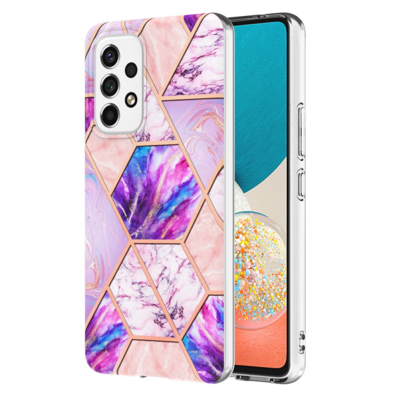 Samsung Galaxy M53 5G Geometrische Flashy Marble geval