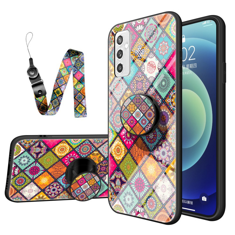 Samsung Galaxy M52 Hoesje Oosters Tapijt met Koord