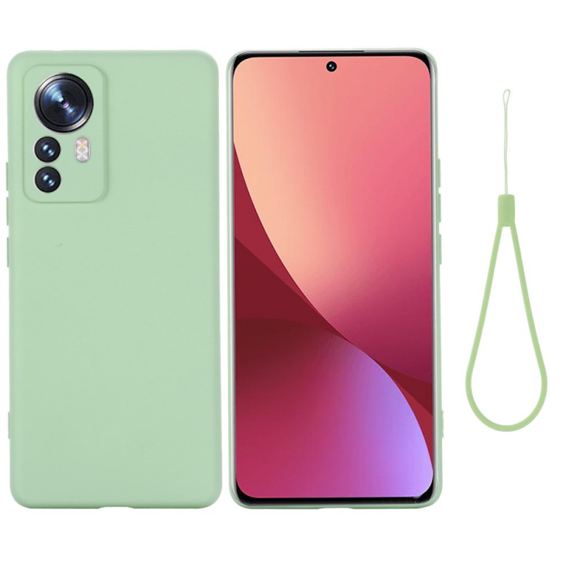 Xiaomi 12 Pro Liquid Silicone Hoesje Met Koord