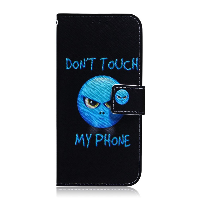 Samsung Galaxy M52 5G hoesje Raak mijn telefoon niet aan Blauw