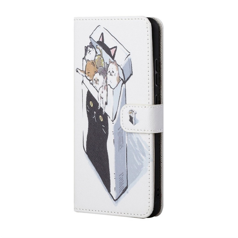 Samsung Galaxy M23 5G Strap Cat Hoesje