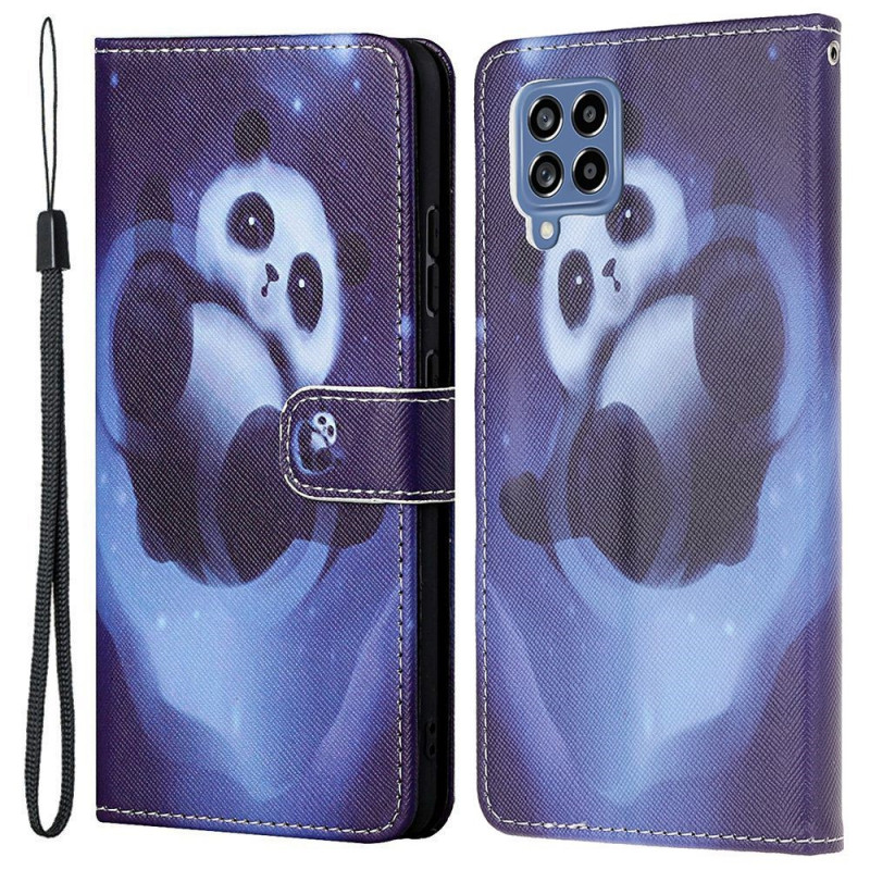 Samsung Galaxy M53 5G Ruimte Panda Strap Case