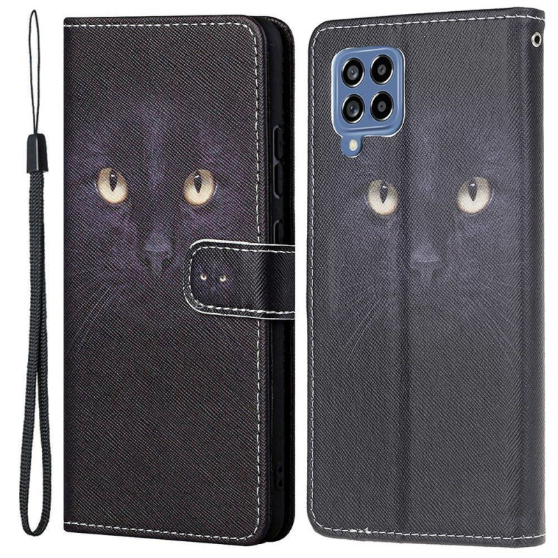 Samsung Galaxy M53 5G Strap Cat Eyes Hoesje